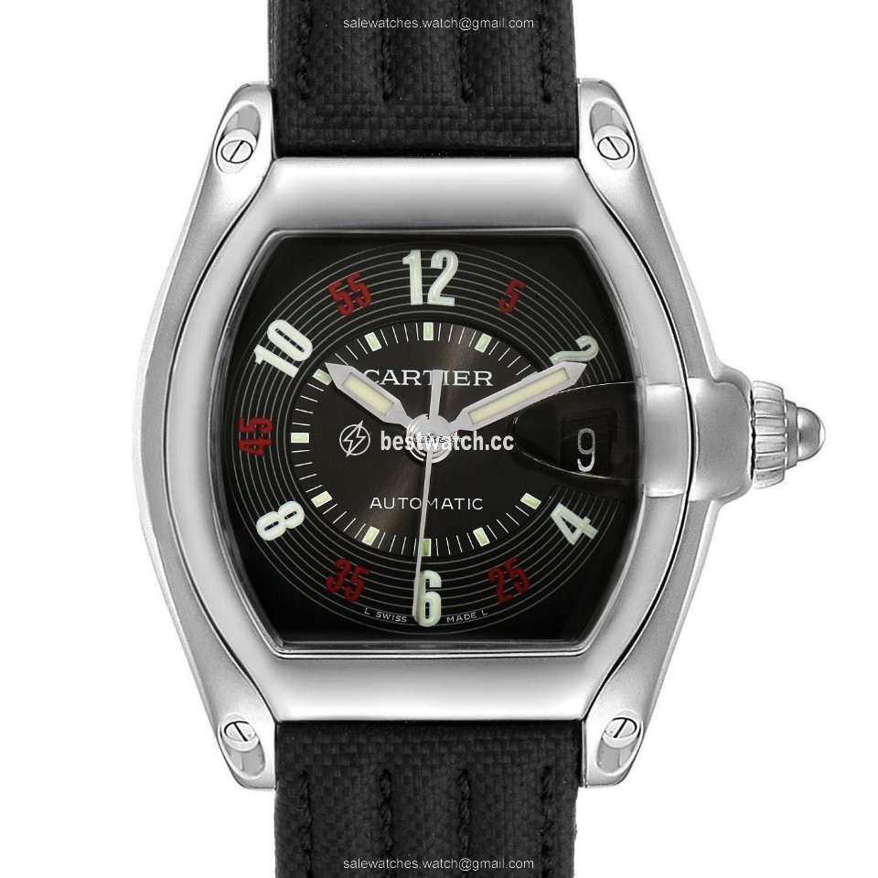 IMG_9085 Cartier Roadster Mens watch Unisex Automatic Steel W62002V3 Replica 2