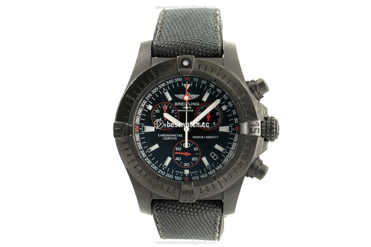 IMG_9085 Breitling Avenger Seawolf Mens watch Unisex Quartz Steel M73390 Replica 2