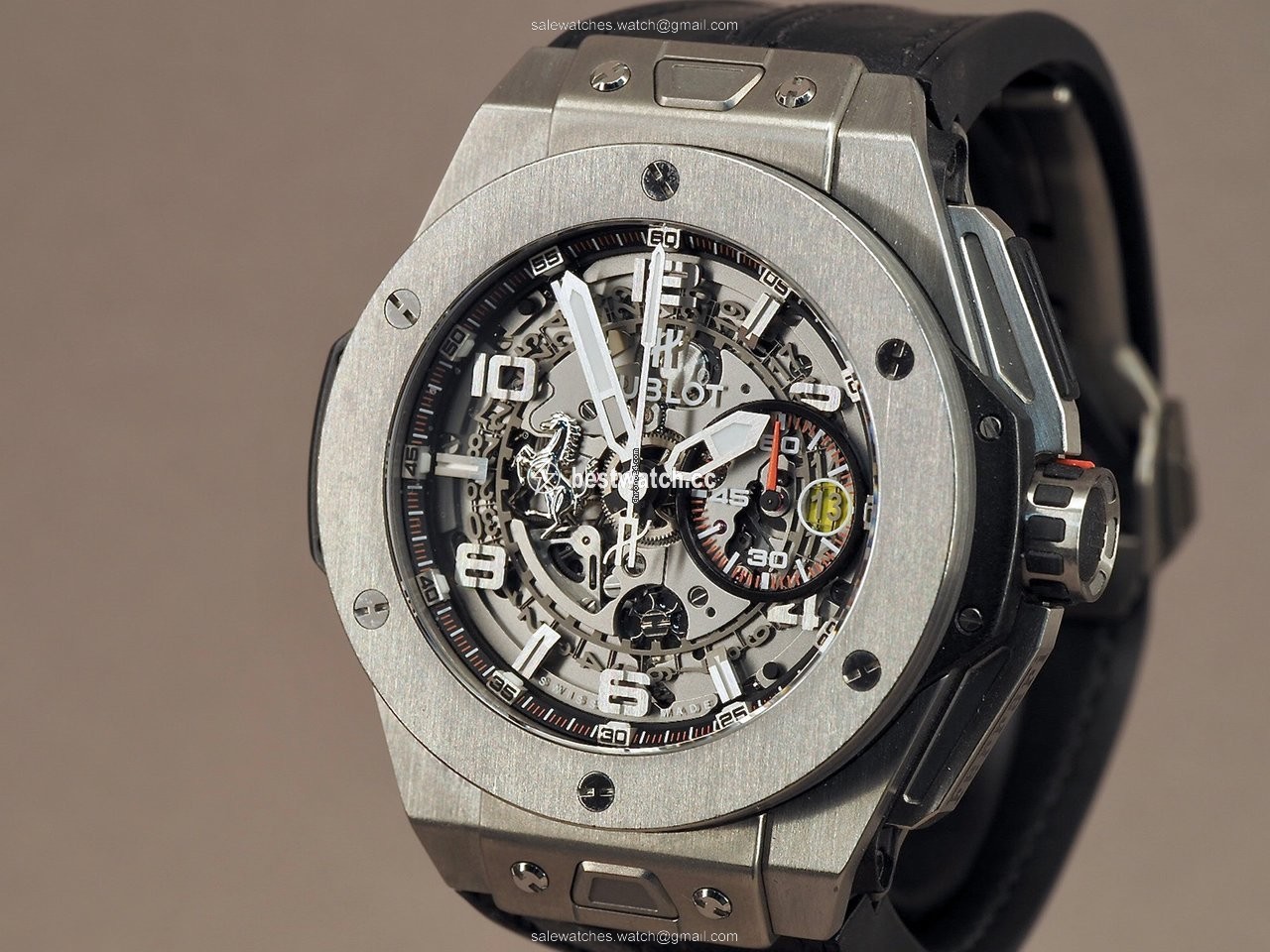 IMG_9085 Hublot Big Bang Ferrari Mens watch Unisex Automatic Titanium 401.NX.0123.VR Replica 2