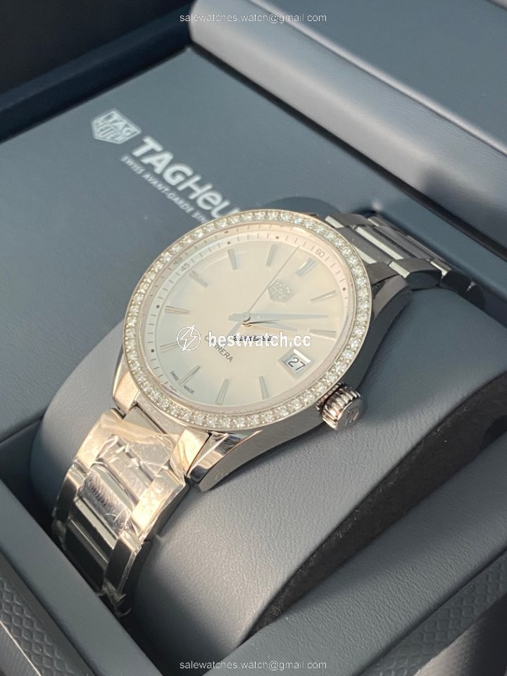 IMG_9085 TAG Heuer Carrera Lady Womens watch Quartz Steel WBK1316.BA0652 Replica 2