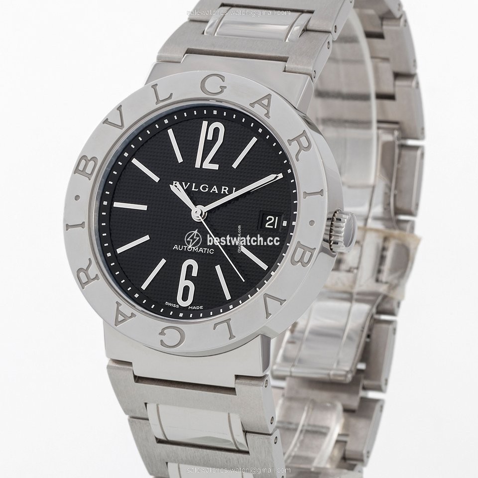 IMG_9085 Bulgari Bulgari Mens watch Unisex Automatic Steel BB 38 SS AUTO Replica 2
