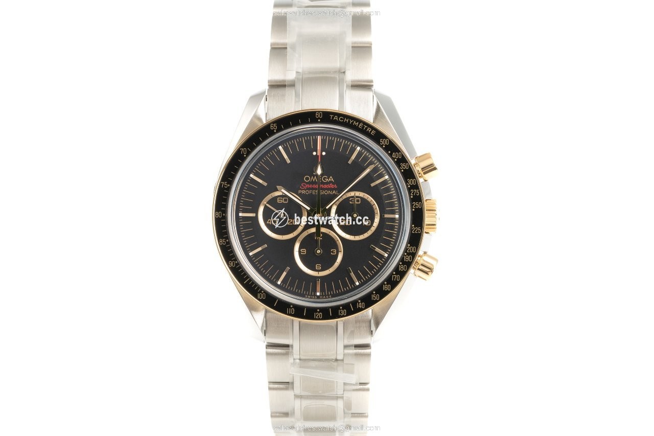 IMG_9085 Omega Speedmaster Mens watch Unisex Manual winding Gold Steel 522.20.42.30.01.001 Replica 2