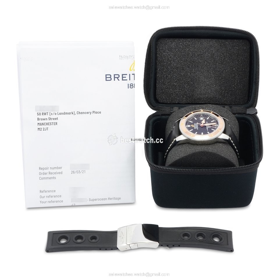 IMG_9085 Breitling Superocean Heritage 42 Mens watch Unisex Automatic Gold Steel U17321 Replica 2