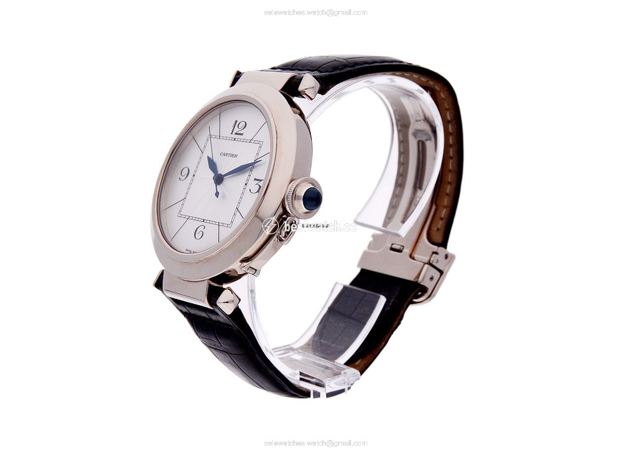 IMG_9085 Cartier Pasha Mens watch Unisex Automatic White gold W3018751 Replica 2