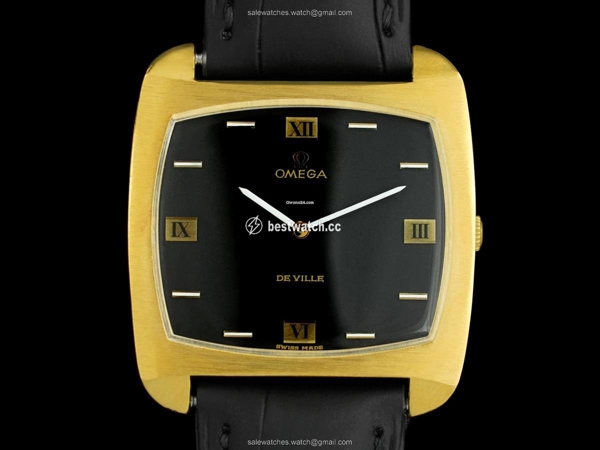 Omega De Ville Mens watch Unisex Gold Steel 8072 Replica 2