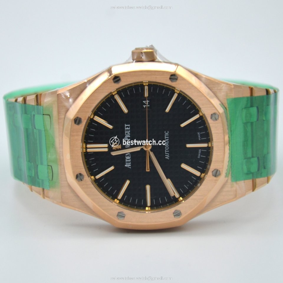 IMG_9085 Audemars Piguet Royal Oak Selfwinding Mens watch Unisex Automatic Rose gold 15400or.oo.1220or.01 Replica 2