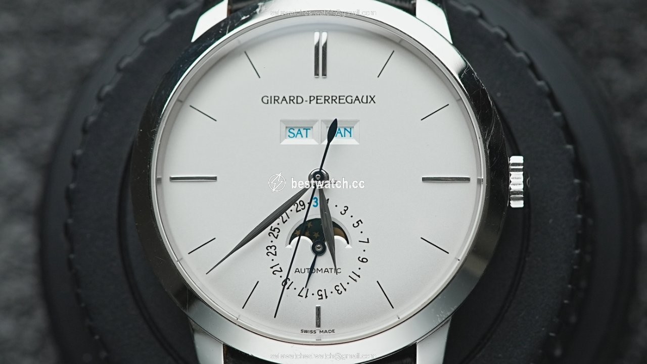 Girard Perregaux 1966 Mens watch Unisex Automatic White gold 49535-53-152-BK6A Replica 2