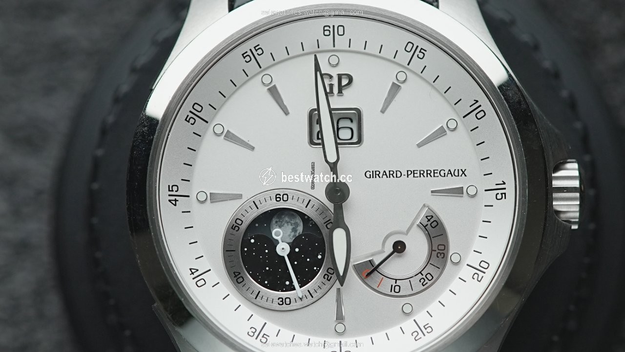 IMG_9085 Girard Perregaux Traveller Mens watch Unisex Automatic Steel 49650-11-131-BB6A Replica 2