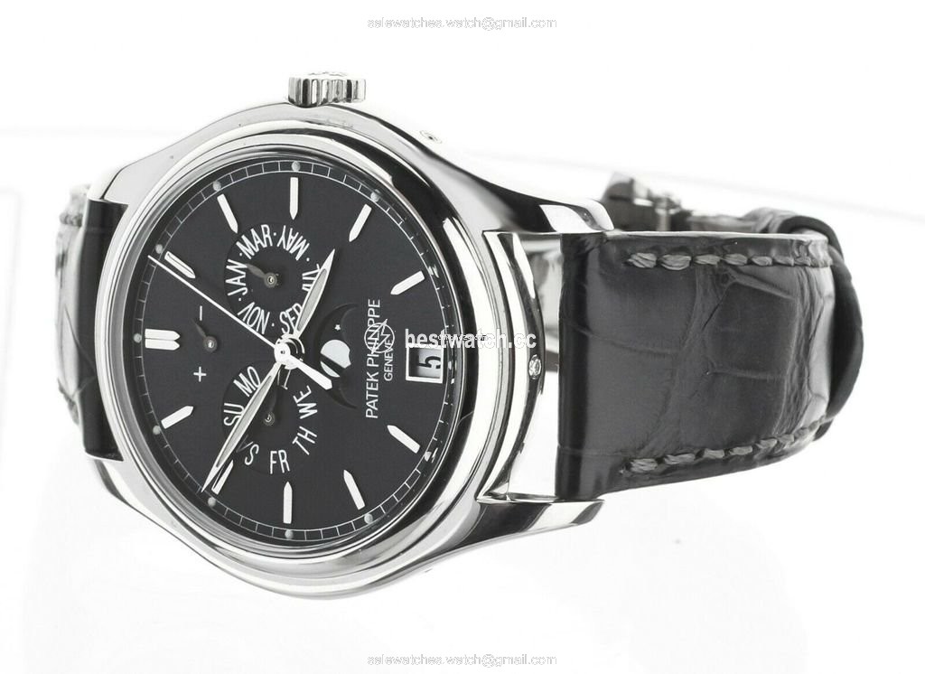 IMG_9085 Patek Philippe Annual Calendar Mens watch Unisex Automatic Platinum 5146P Replica 2