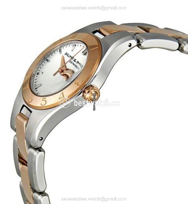 IMG_9085 Baume & Mercier Linea Womens watch Quartz Gold Steel MOA10015 Replica 2