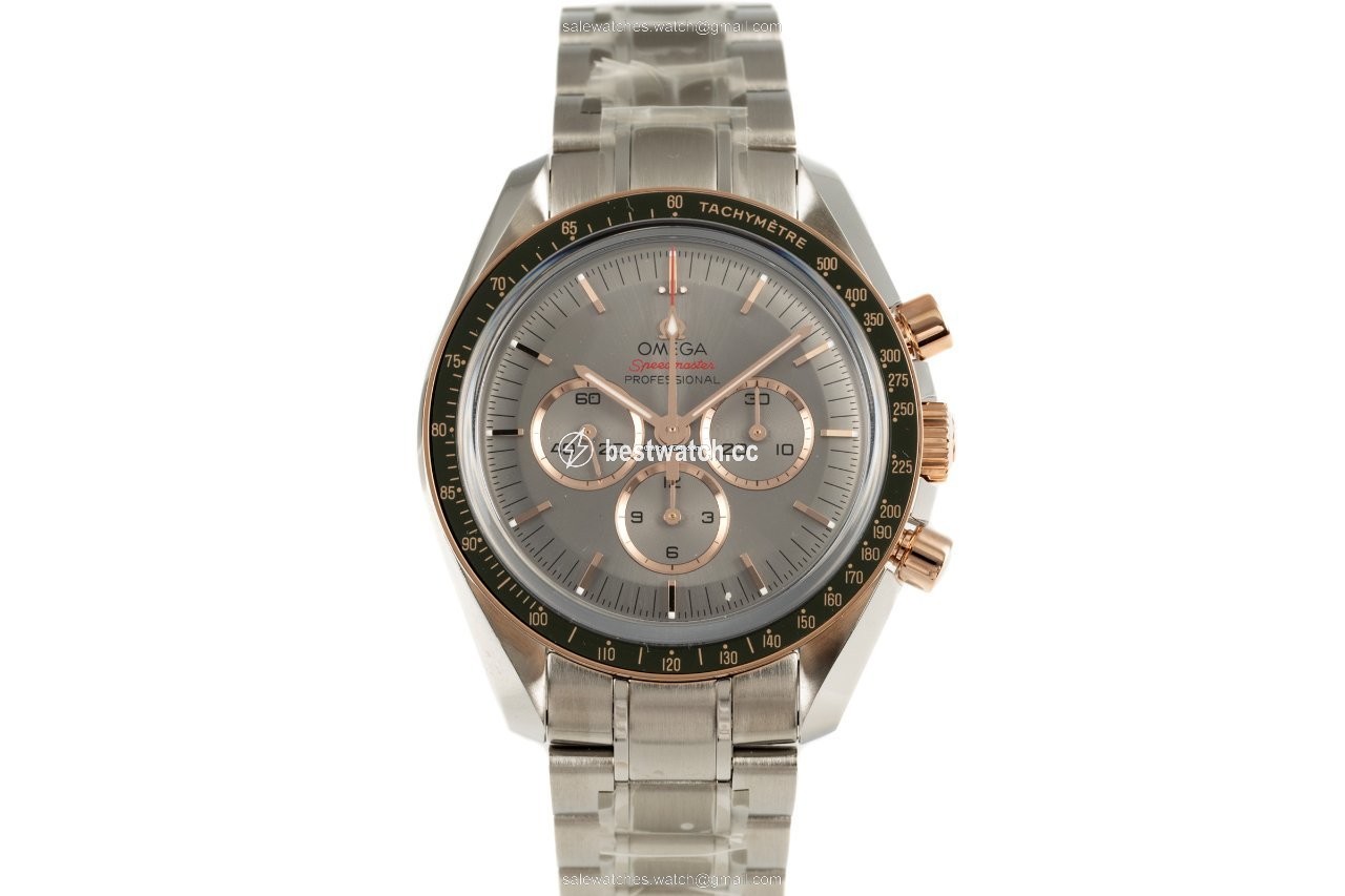 IMG_9085 Omega Speedmaster Mens watch Unisex Manual winding Gold Steel 522.20.42.30.06.001 Replica 2