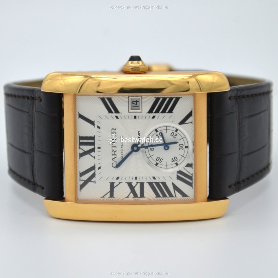 IMG_9085 Cartier Tank MC Mens watch Unisex Automatic Rose gold W5330001 Replica 2
