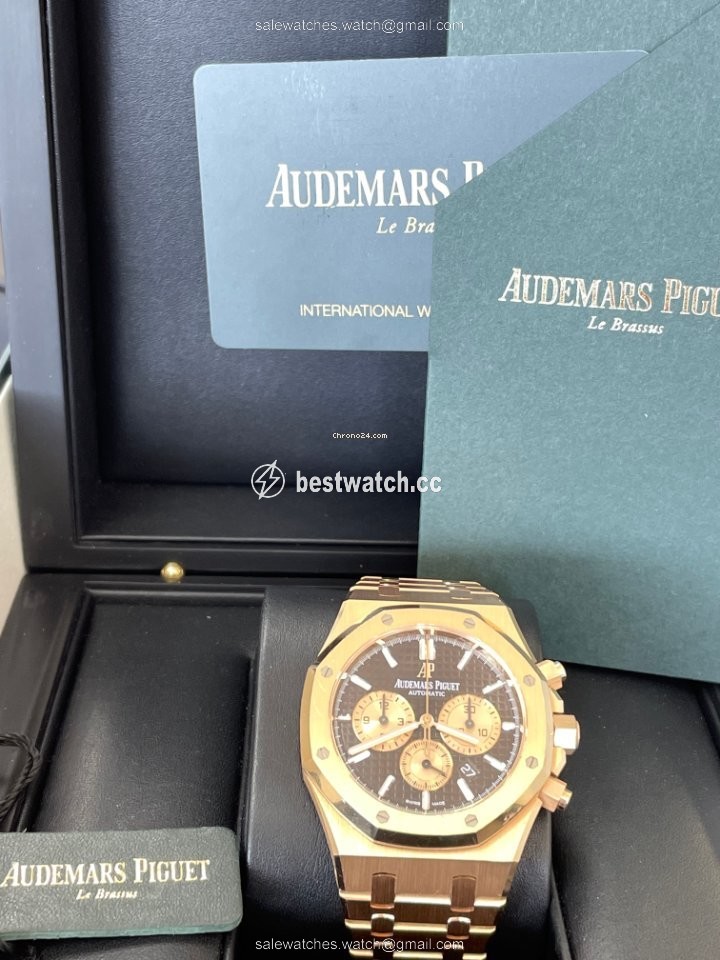 Audemars Piguet Royal Oak Chronograph Mens watch Unisex Automatic Rose gold 26331OR.OO.1220OR.02 Replica 2