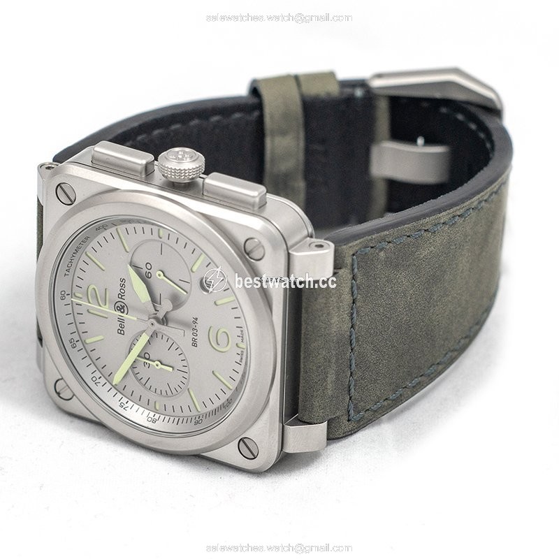 Bell & Ross BR 03-94 Chronographe Mens watch Unisex Automatic Steel BR0394-GR-ST SCA Replica 2