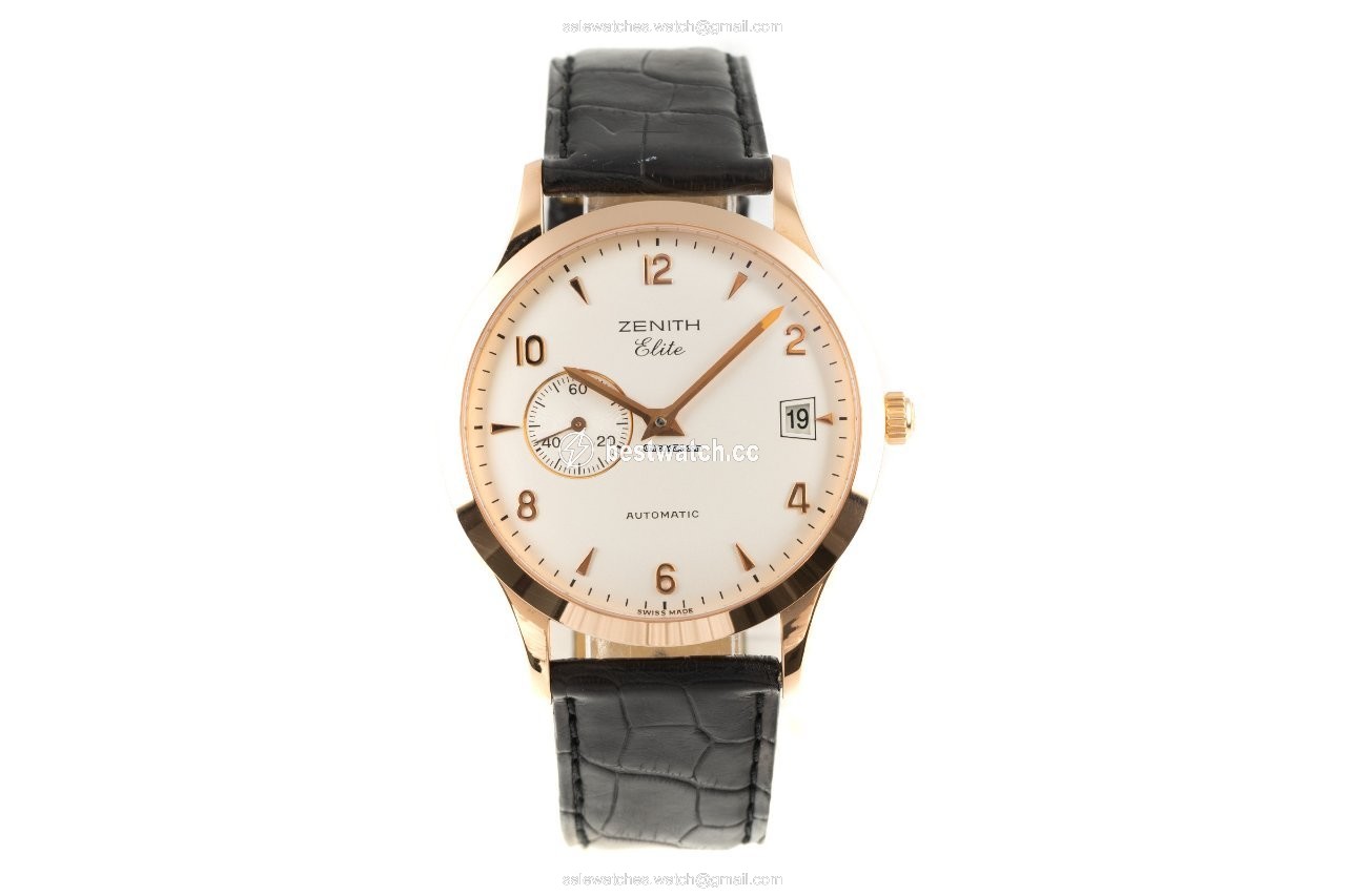 IMG_9085 Zenith Elite Mens watch Unisex Automatic Yellow gold 17.0125.680 Replica 2