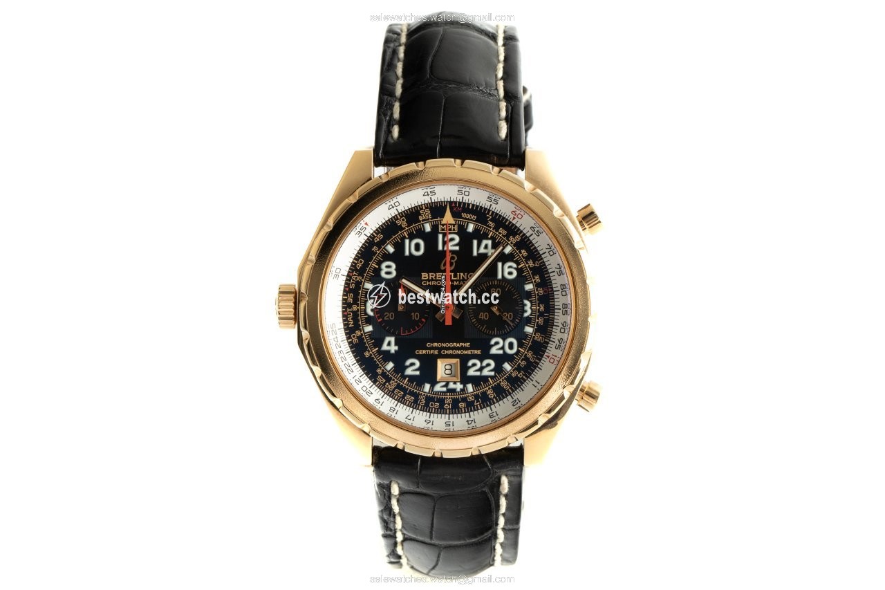 IMG_9085 Breitling Chrono-Matic Mens watch Unisex Automatic Yellow gold H22360 Replica 2