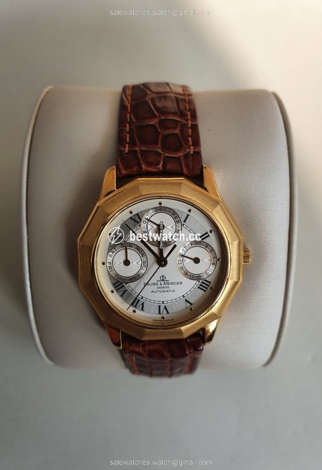 Baume & Mercier Riviera Mens watch Unisex Automatic Yellow gold M0A05793 Replica 2