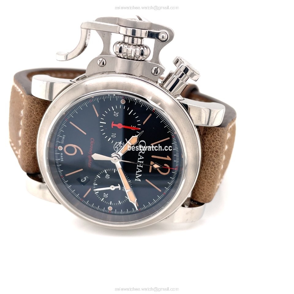 IMG_9085 Graham Chronofighter R.A.C. Mens watch Unisex Steel 2CRBS.B10A Replica 2