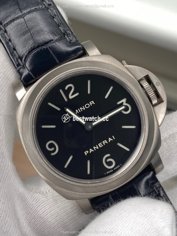 IMG_9085 Panerai Luminor Base Mens watch Unisex Manual winding Steel PAM 00176 Replica 2