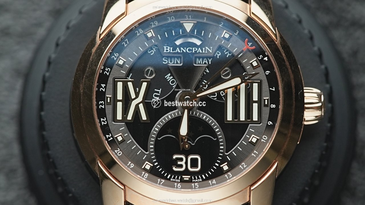 Blancpain L-Evolution Mens watch Unisex Automatic Rose gold 8866-3630-53b Replica 2