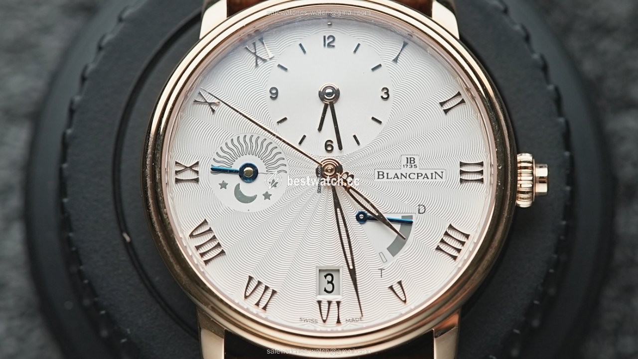 IMG_9085 Blancpain Villeret Ultra-Slim Mens watch Unisex Automatic Rose gold 6665-3642-55B Replica 2