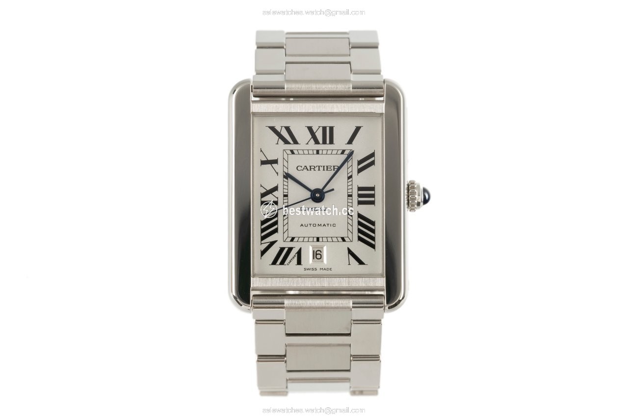 IMG_9085 Cartier Tank Solo Mens watch Unisex Automatic Steel 3515 Replica 2