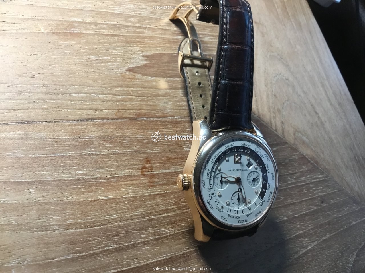 IMG_9085 Girard Perregaux WW.TC Mens watch Unisex Automatic Rose gold 49800-0-52-1041 Replica 2
