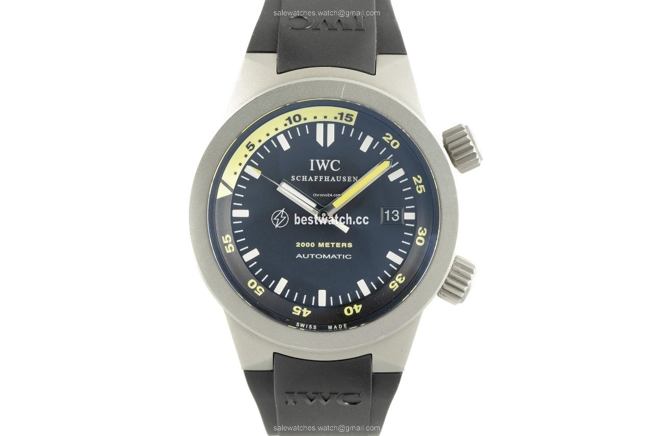 IMG_9085 IWC Aquatimer Automatic 2000 Mens watch Unisex Automatic Titanium 3538 Replica 2