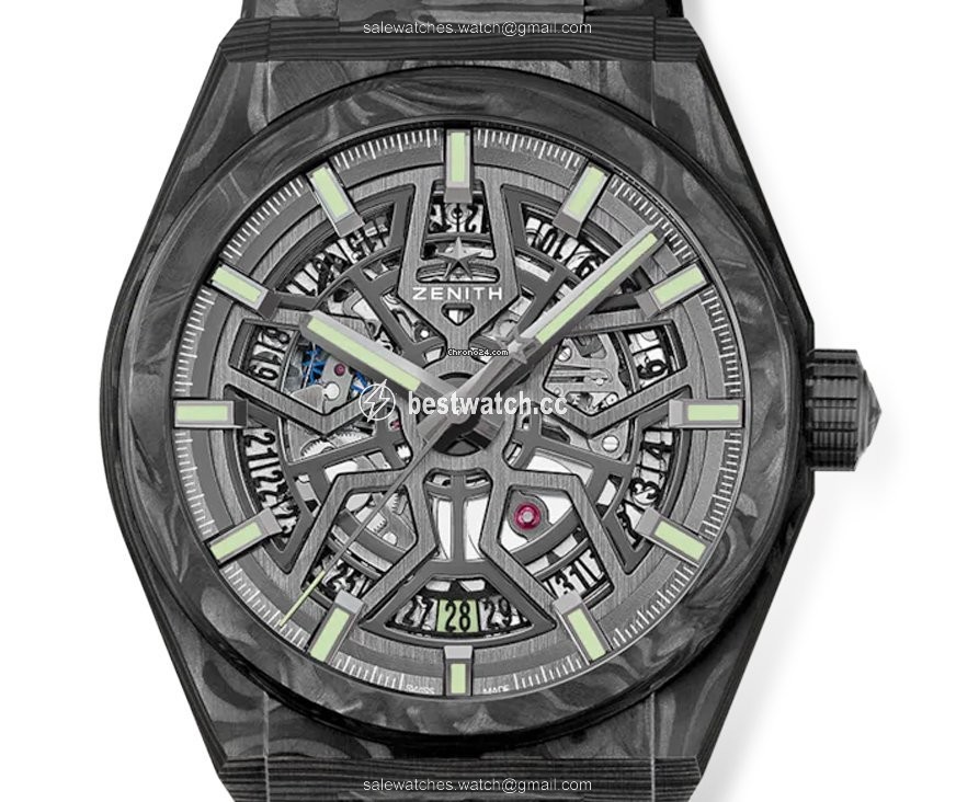 Zenith Defy Mens watch Unisex Automatic Carbon 10.9001.670 80.M9000 Replica 2