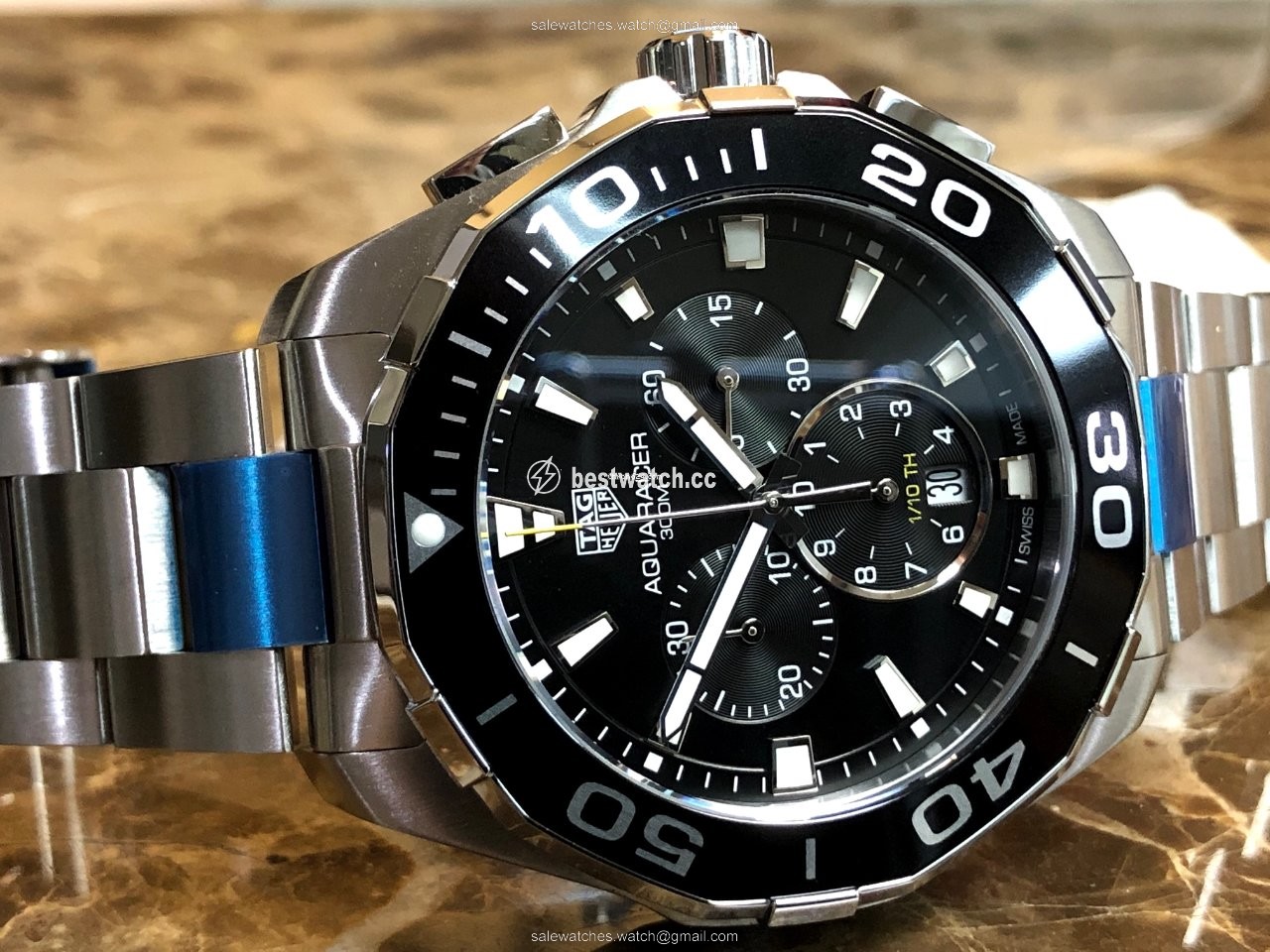 IMG_9085 TAG Heuer Aquaracer 300M Mens watch Unisex Quartz Steel CAY111A.BA0927 Replica 2