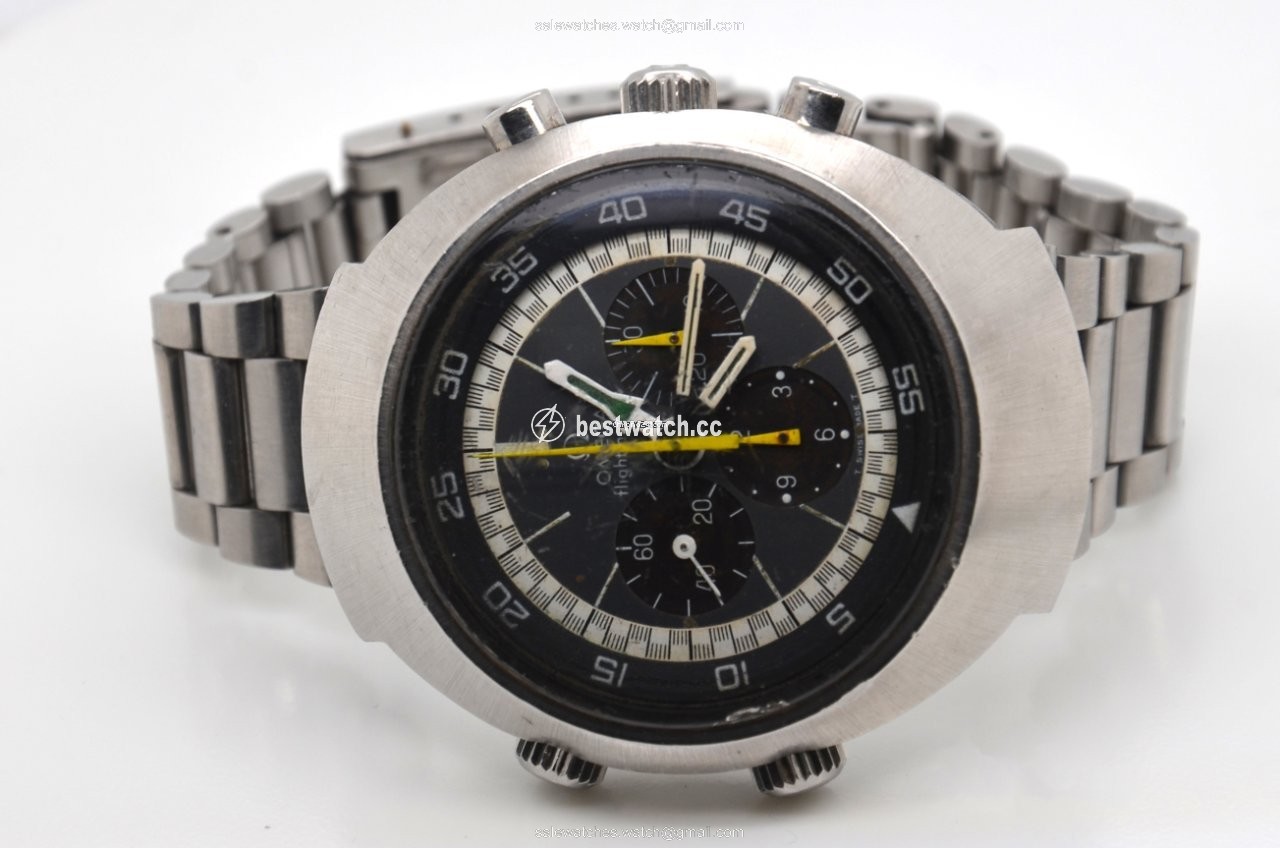 IMG_9085 Omega Flightmaster Mens watch Unisex Manual winding Steel 145.026 Replica 2