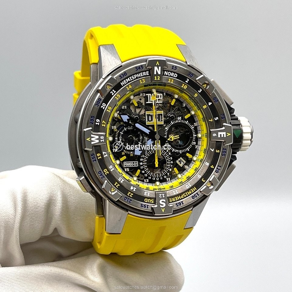 IMG_9085 Richard Mille Mens watch Unisex Automatic Titanium rm60-01 Replica 2