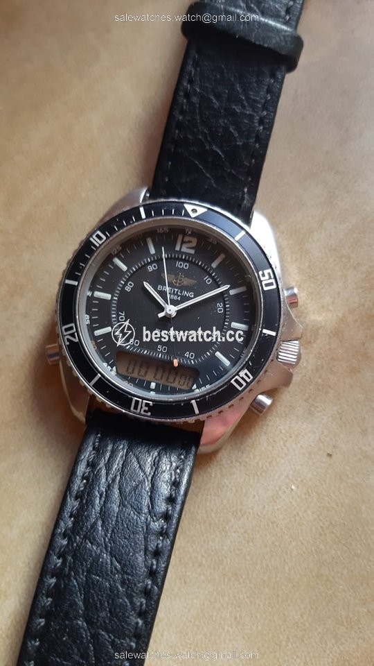 IMG_9085 Breitling Pluton Mens watch Unisex Quartz Steel 80191 Replica 2