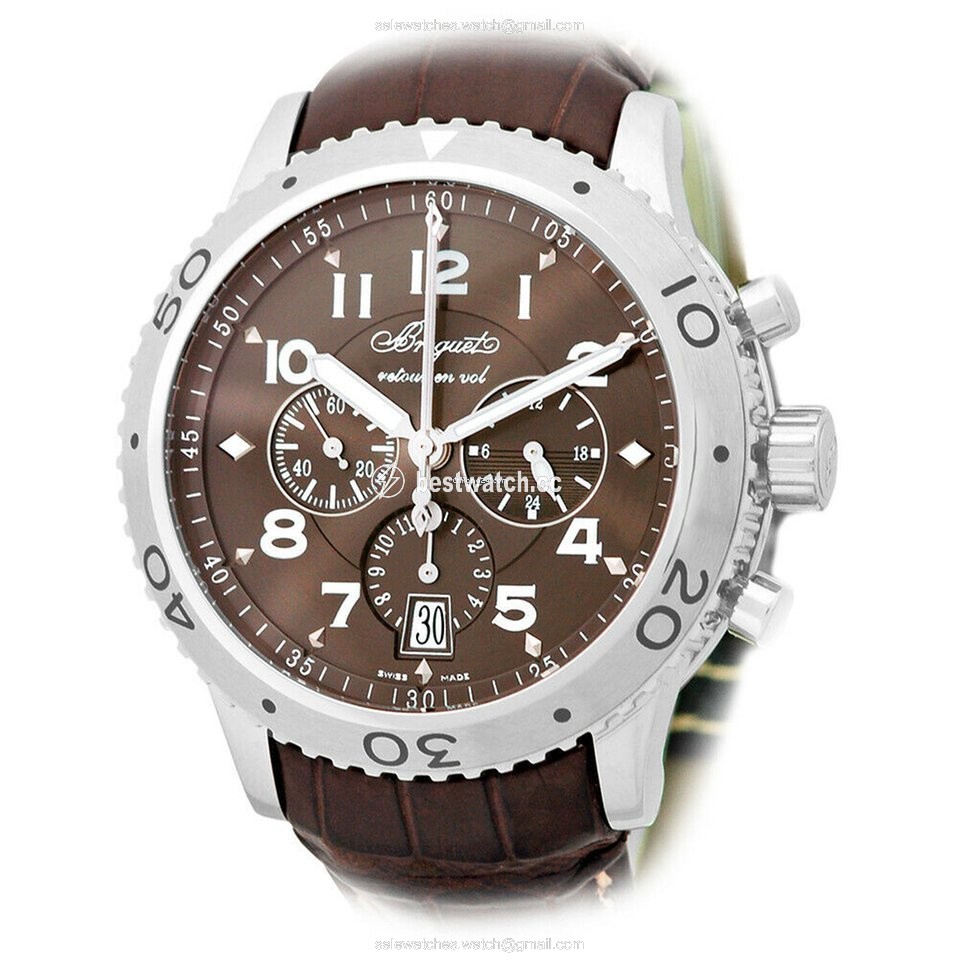 Breguet Type XX - XXI - XXII Mens watch Unisex Automatic Steel 3810.ST.929.ZU Replica 2