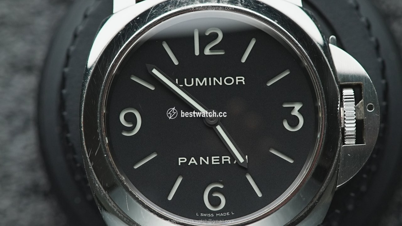 IMG_9085 Panerai Luminor Base Mens watch Unisex Manual winding Steel PAM 00112 Replica 2