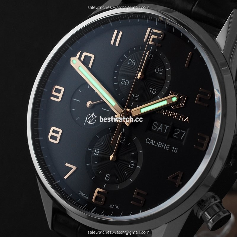TAG Heuer Carrera Calibre 16 Mens watch Unisex Automatic Steel CV2A1AB.FC6379 Replica 2