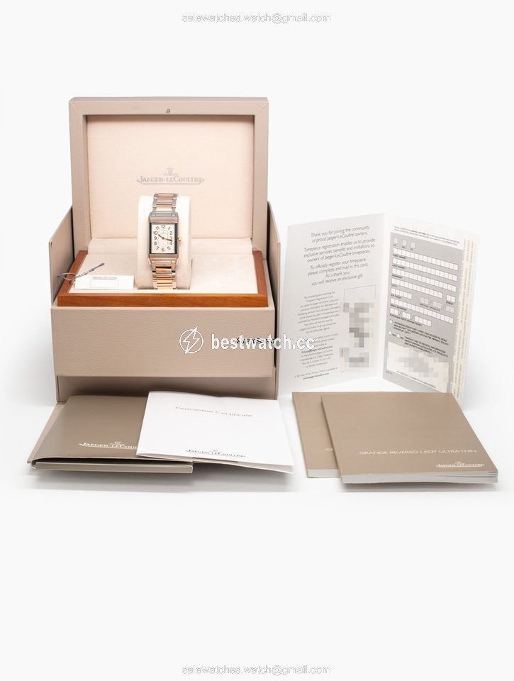 IMG_9085 Jaeger-LeCoultre Grande Reverso Lady Ultra Thin Womens watch Quartz Gold Steel 320.41.20 Replica 2