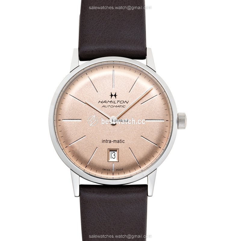 Hamilton Intra-Matic Mens watch Unisex Automatic Rose gold H38455501 Replica 2
