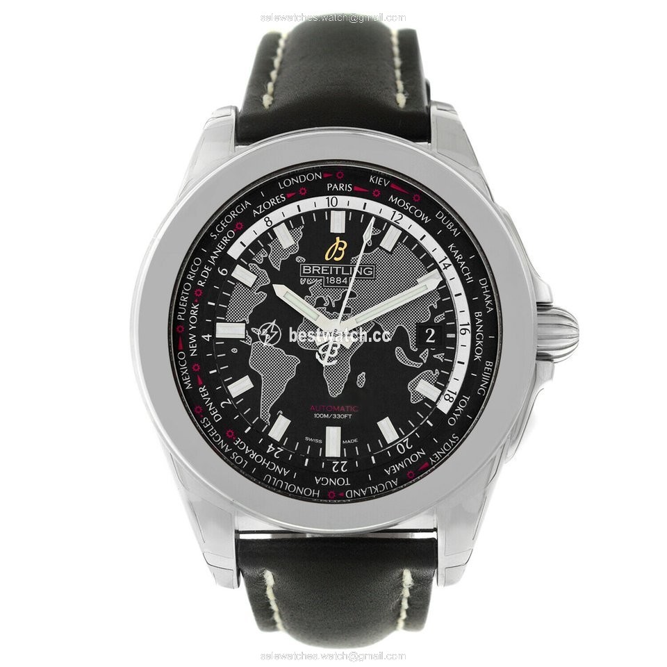 Breitling Galactic Unitime Mens watch Unisex Automatic Tungsten WB3510U4 BD94-435X Replica 2