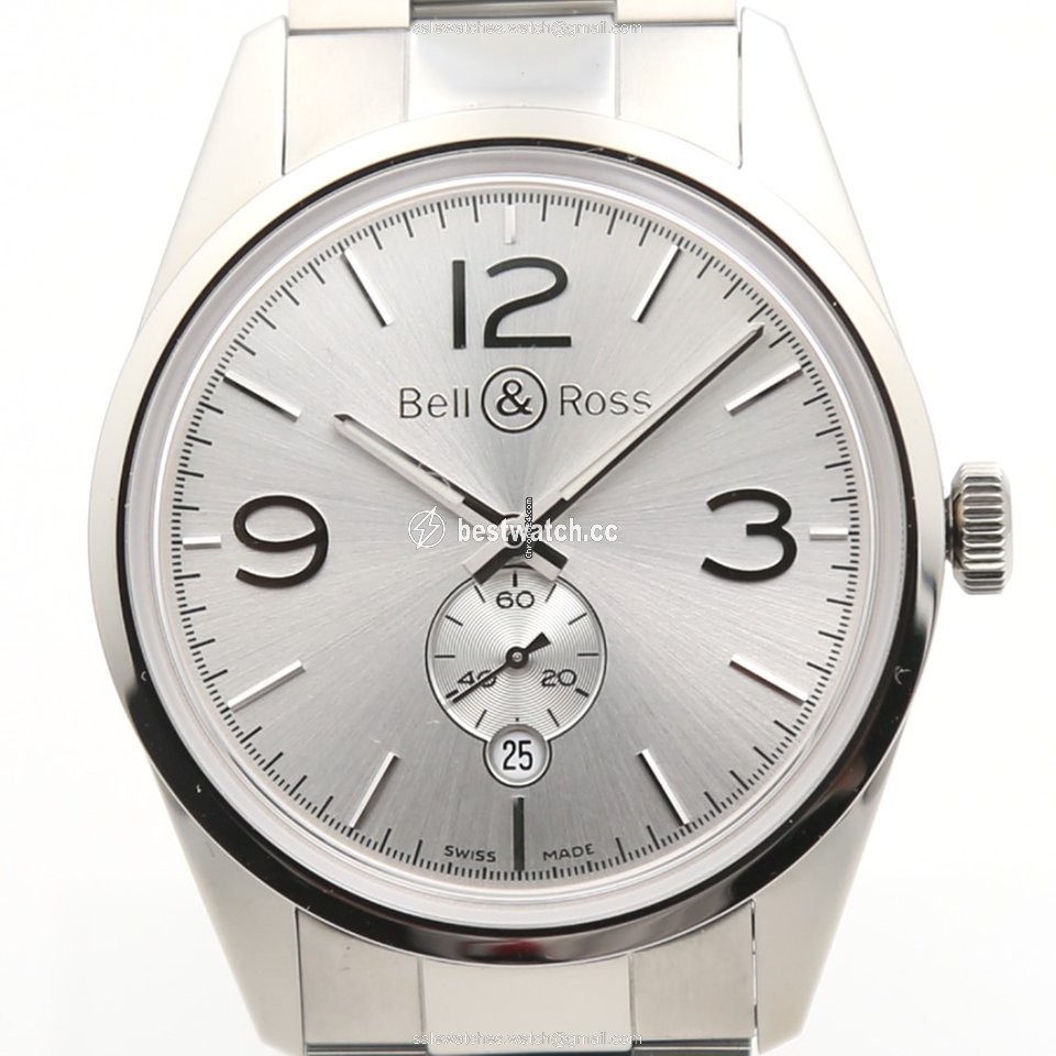 Bell & Ross Vintage Mens watch Unisex Automatic Steel BRG123-WH-ST SST Replica 2