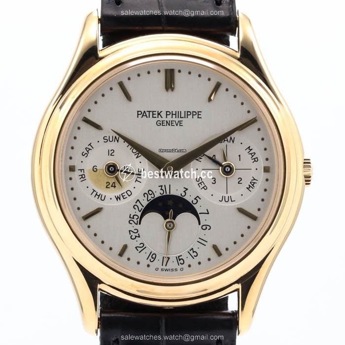 IMG_9085 Patek Philippe Perpetual Calendar Mens watch Unisex Automatic Yellow gold 3940J-014 Replica 2