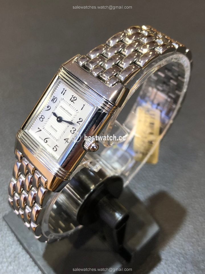 IMG_9085 Jaeger-LeCoultre Reverso Duetto Womens watch Manual winding Steel 266.8.44 Replica 2