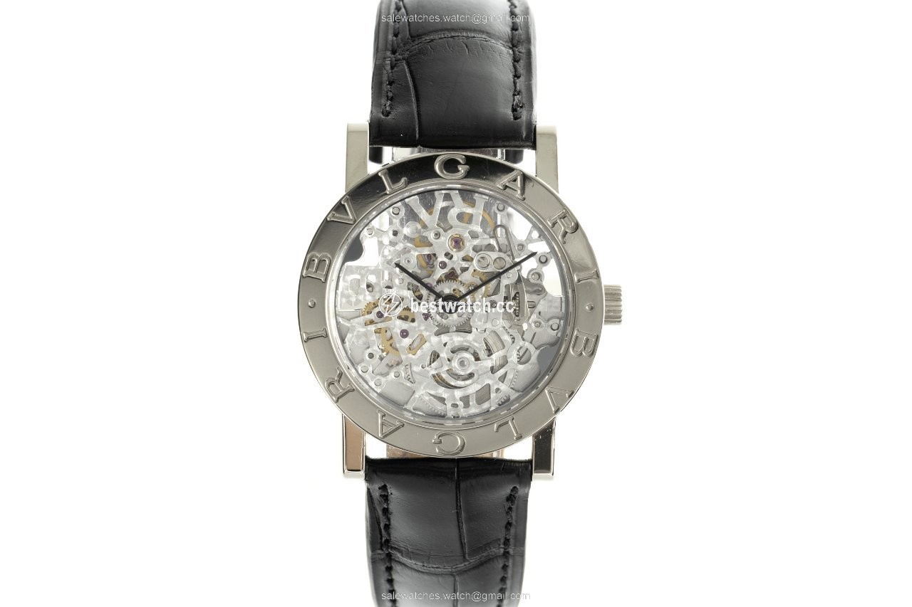 Bulgari Bulgari Mens watch Unisex Automatic White gold BBW33GLSK Replica 2