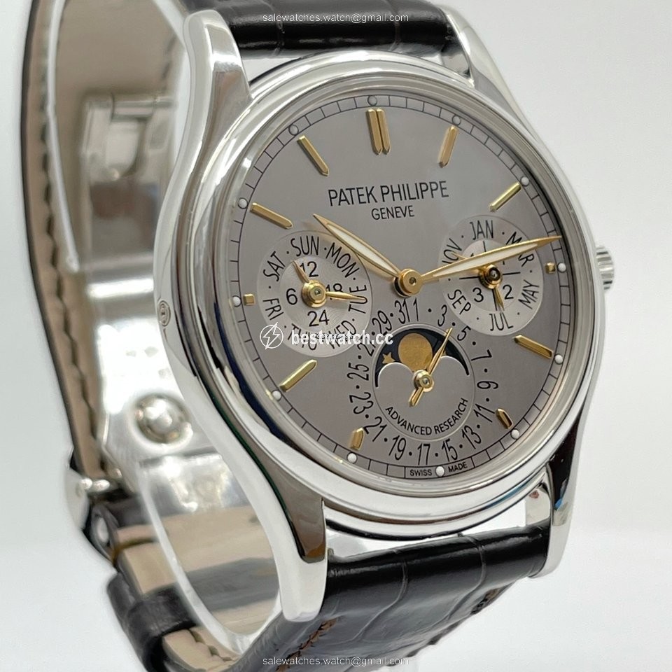 IMG_9085 Patek Philippe Perpetual Calendar Mens watch Unisex Automatic Platinum 5550P-001 Replica 2