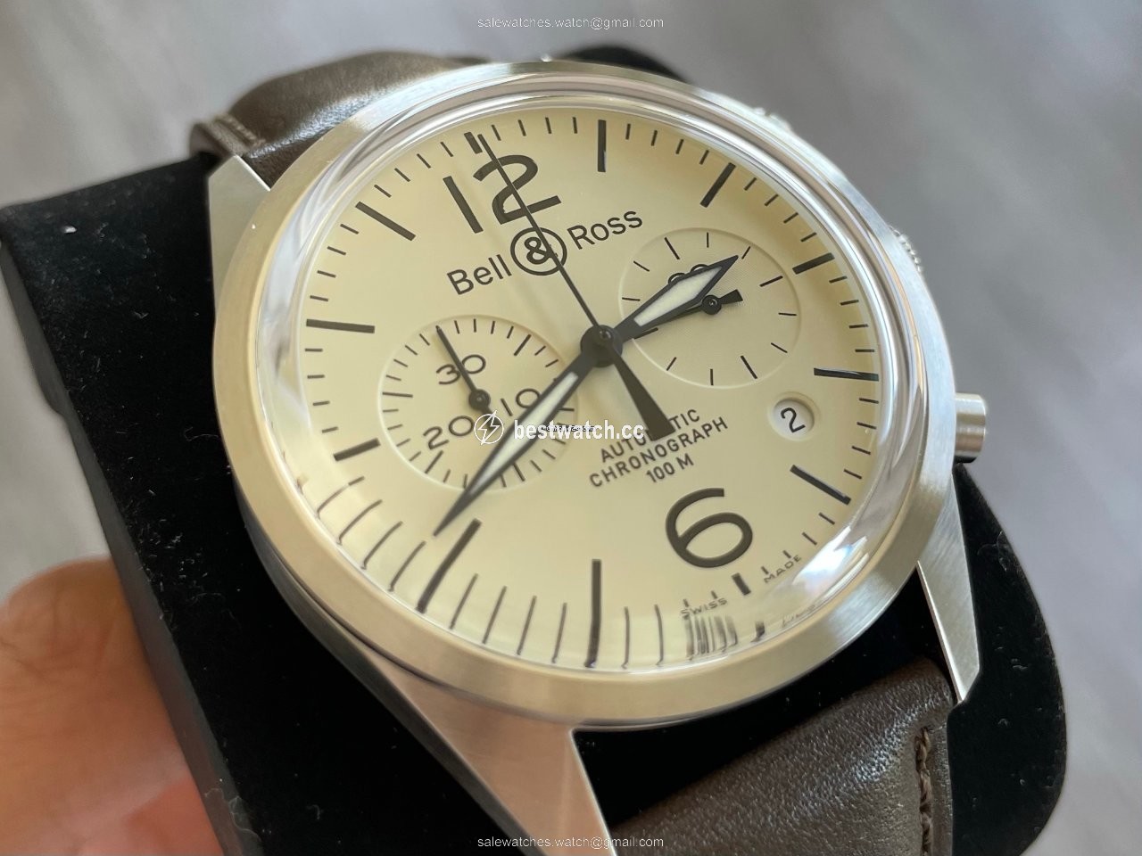 IMG_9085 Bell & Ross BR V1 Mens watch Unisex Automatic Steel BRV126-BEI-ST SCA Replica 2