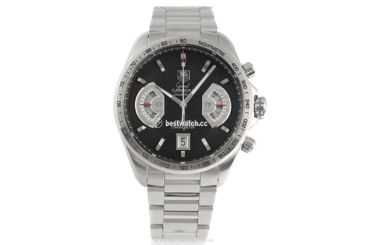 TAG Heuer Grand Carrera Mens watch Unisex Automatic Steel CAV511A Replica 2