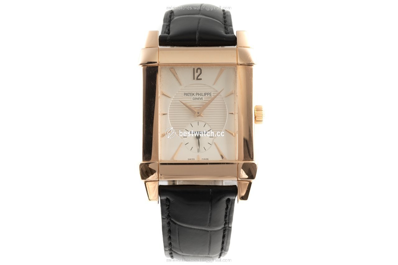 IMG_9085 Patek Philippe Gondolo Mens watch Unisex Manual winding Red gold 5111R-001 Replica 2