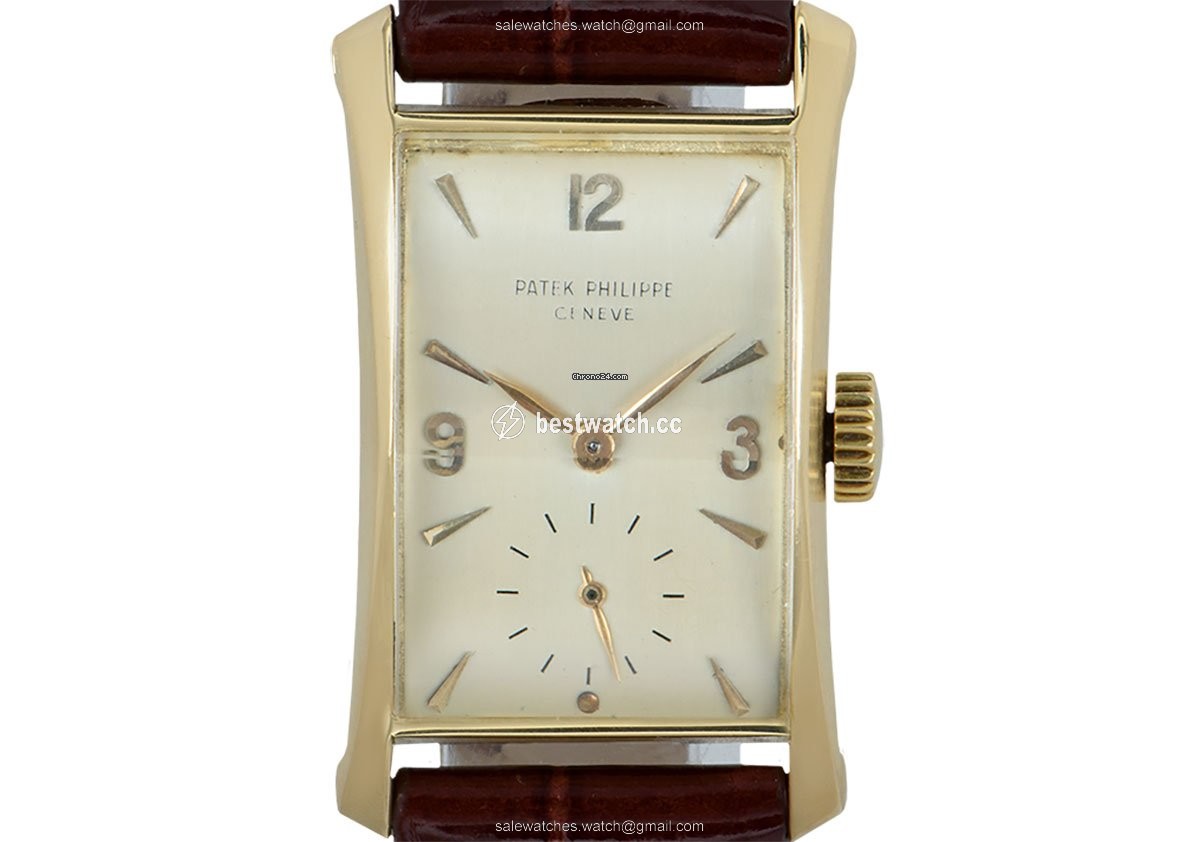 IMG_9085 Patek Philippe Hour Glass Mens watch Unisex Manual winding Yellow gold 2468 Replica 2