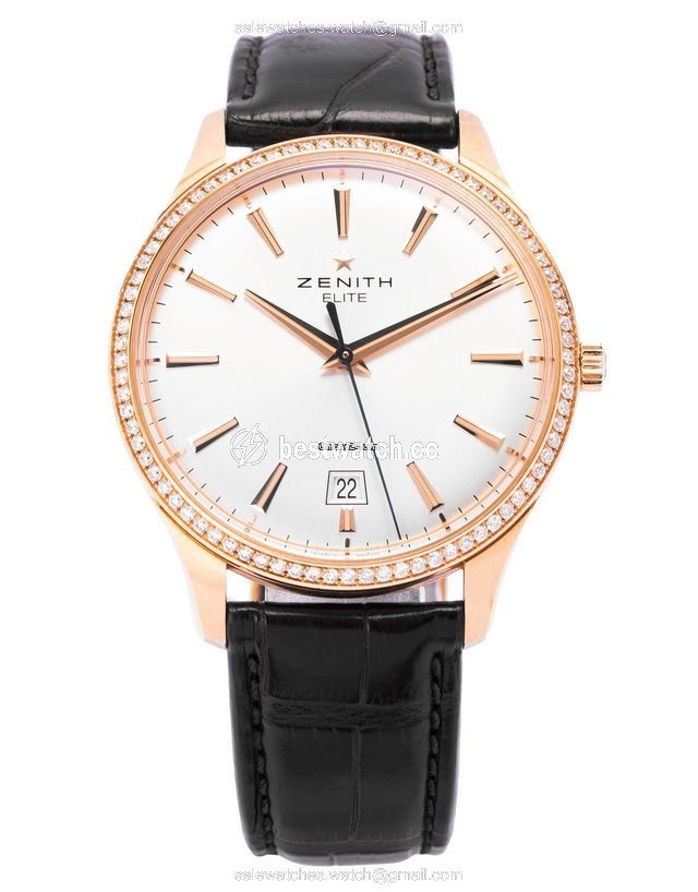 IMG_9085 Zenith Captain Mens watch Unisex Automatic Rose gold 22.2020.670 01.C498 Replica 2