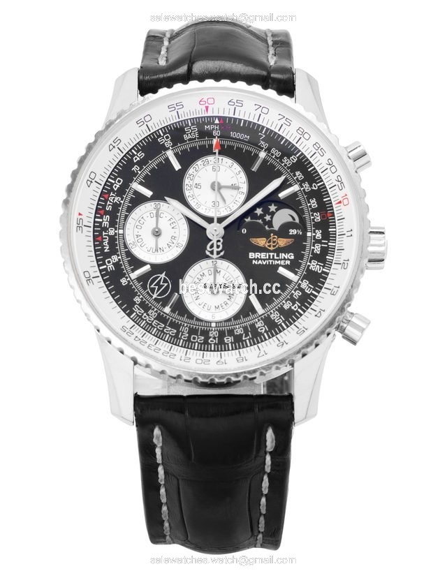 IMG_9085 Breitling Montbrillant Olympus Mens watch Unisex Automatic White gold J19340 Replica 2